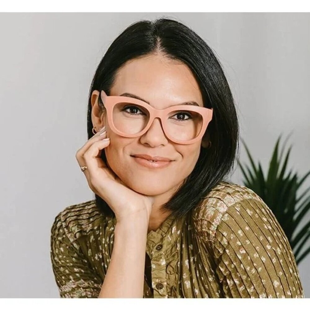 Peepers Center Stage Eco Blush Bluelight Glasses No Correction +0 Magnification